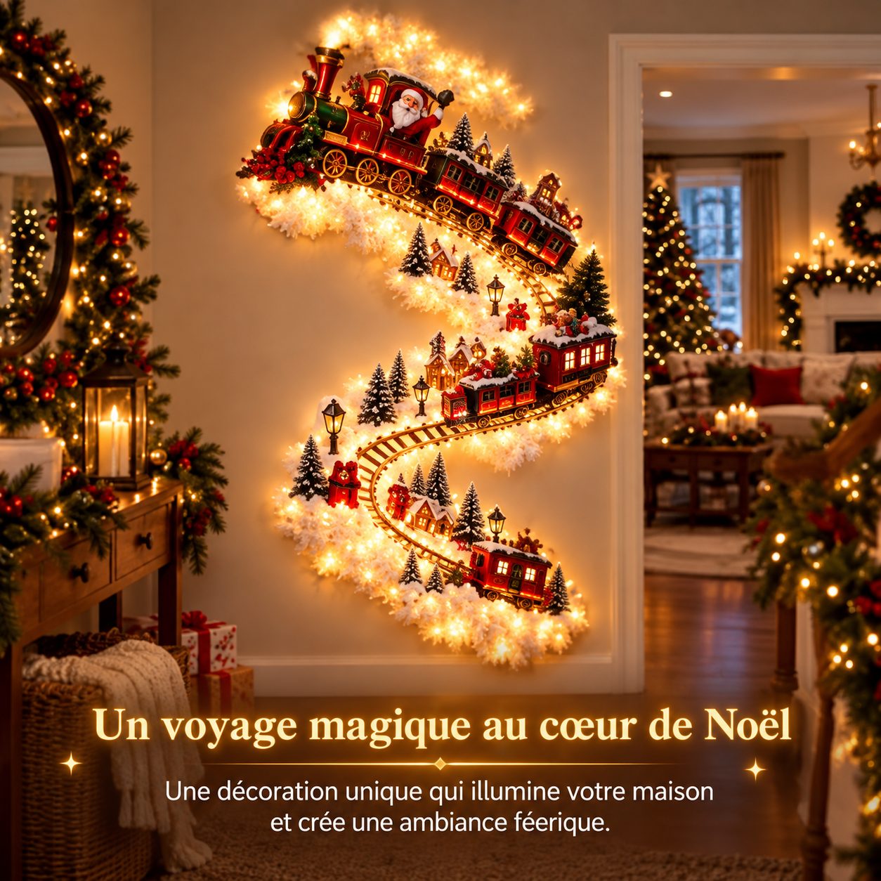 FÉERIA™ - Décoration Murale Féerique de Noël Lumineuse