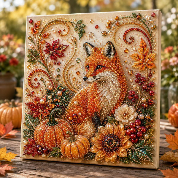 Perlora™ – Kit Tableau Perlé d'Automne 3D DIY