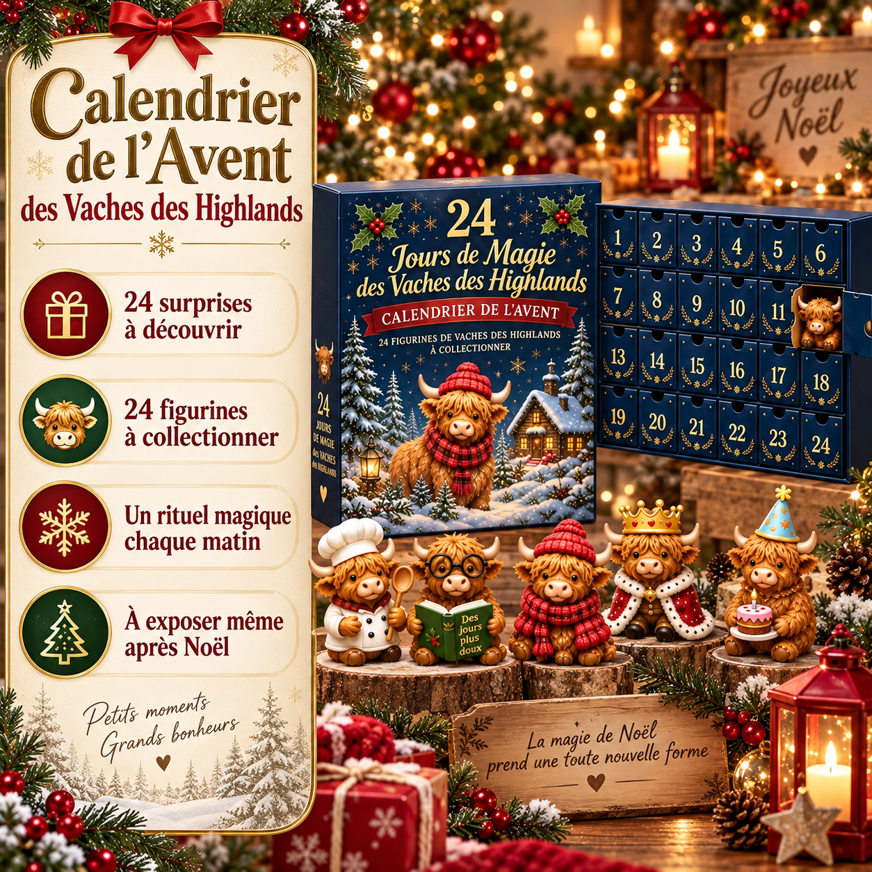 HIGHLIA™ – Calendrier de l’Avent Vaches des Highlands