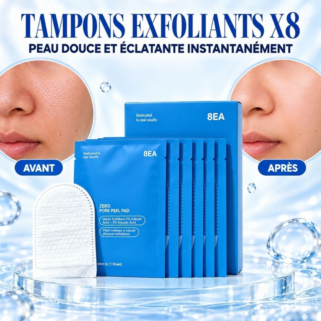 Tampons exfoliants - Peau douce et éclatante instantanément