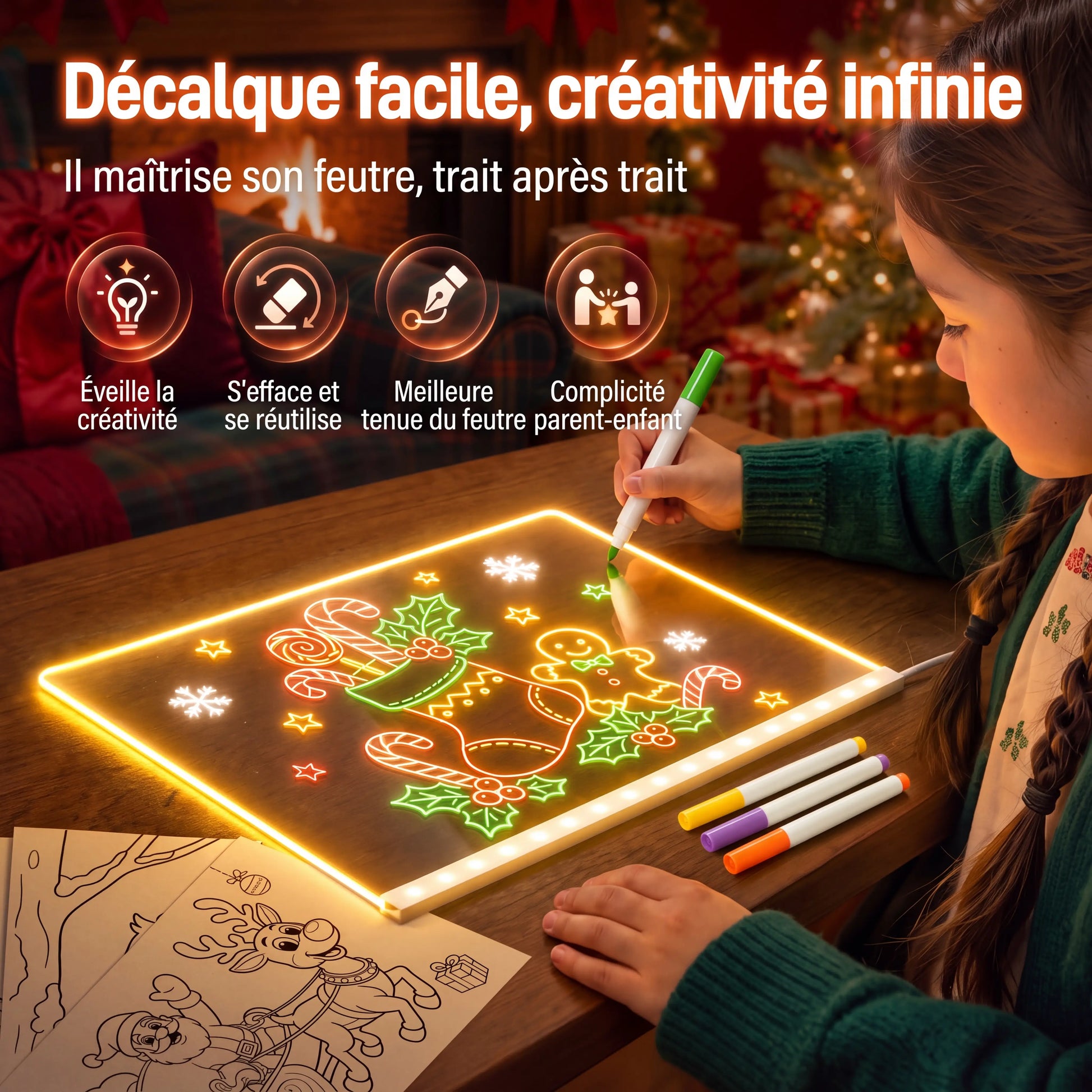 LUMIDRAW™ – Tableau Lumineux LED Effaçable